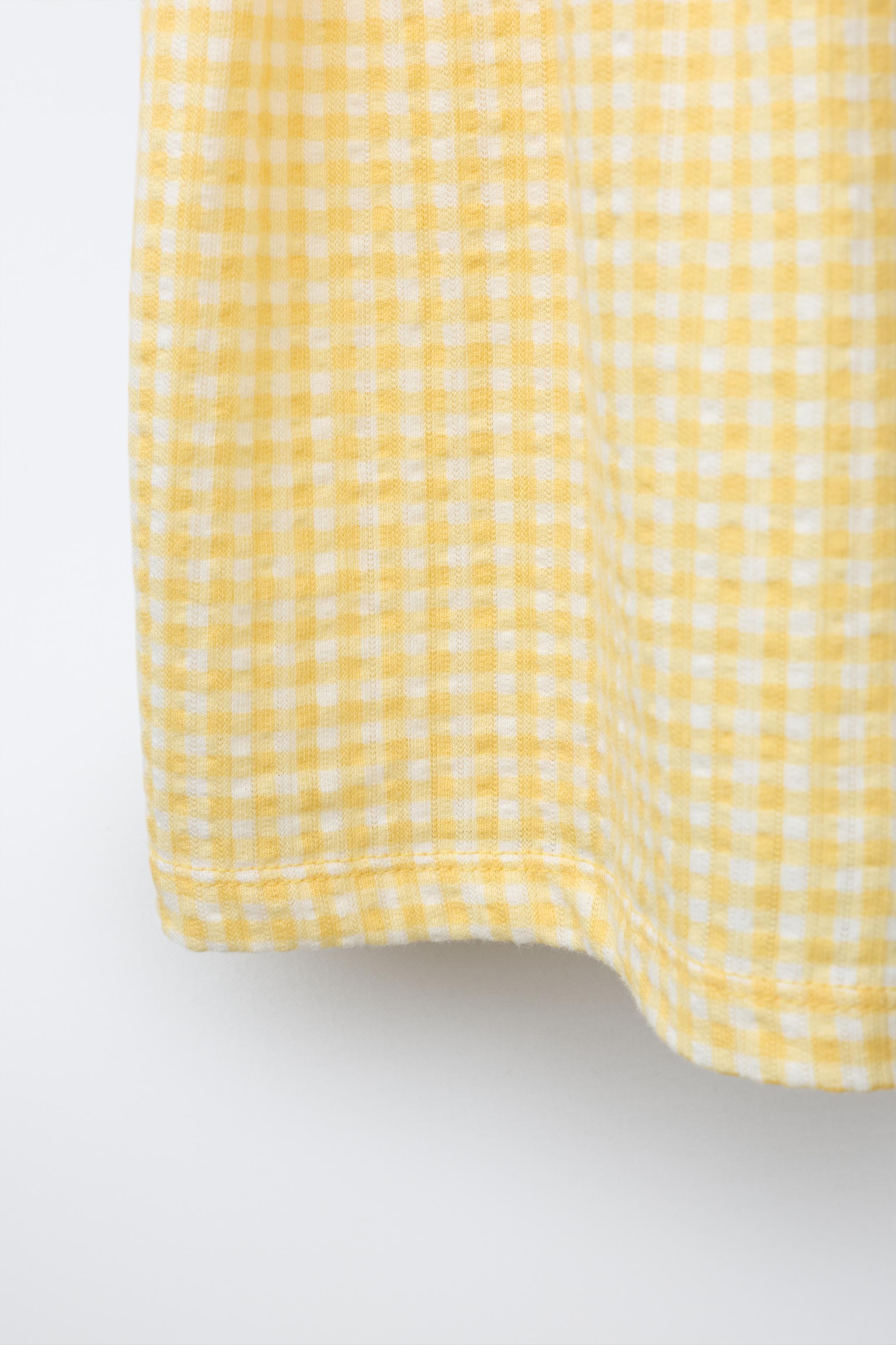 ROBE À CARREAUX VICHY ET CROCHET